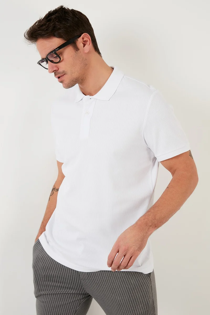 Buratti Cotton Slim Fit Buttoned Polo T Shirt Men's Polo 5902281