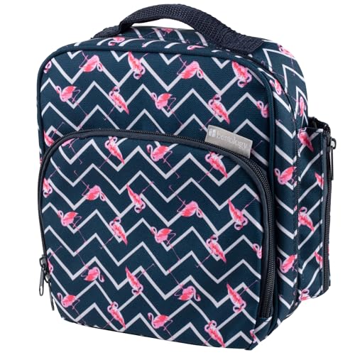 Bentology Insulated Lunch Box w Snack Pocket and Water Bottle Holder - Boys Girls and Kid's Lunchbox Tote Keeps Food Hotter or Colder Longer - Bag Fits Most Bento Boxes and Containers - Image 1