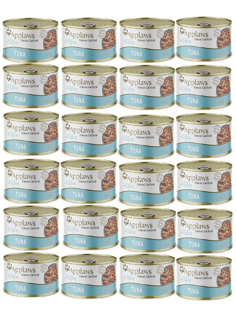 Applaws علبة 24 قطعة من التونة للقطط الصغيرة 70 جرام - Image 1