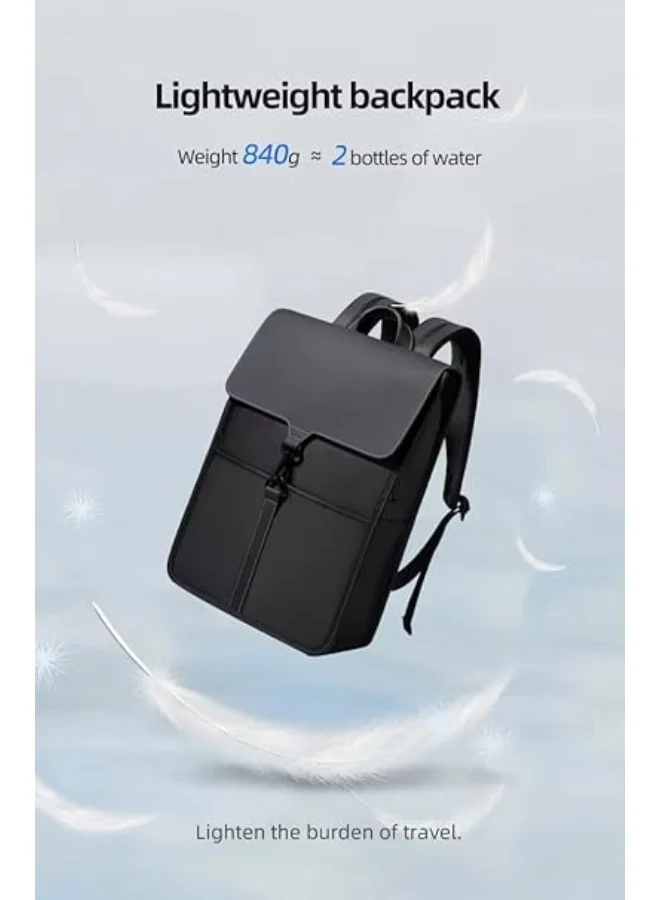 Mobcos Laptop Backpack Slim Black Mobcos Waterproof Laptop Backpack with USB Charging Port for Men & Women – Slim Anti-Theft Business Travel Backpack Fits Laptop, Lightweight College School Bag Large Capacity Black  | Best Price UAE