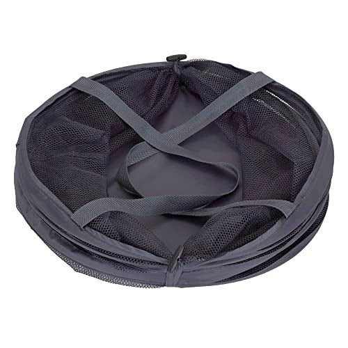 Household Essentials 2027-1 Pop-Up Collapsible Mesh Laundry Hamper | Charcoal - Image 4