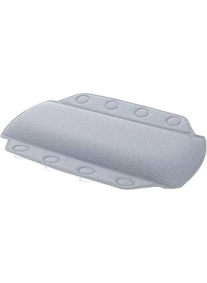 Medium Light Blue Foam Bathtub Pillow With Suction Cups Head Rest Support For Relaxing Spa Bath - Image 1