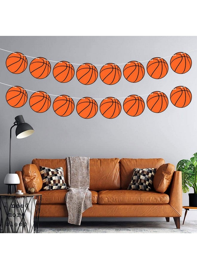 JOLLYSTYLE 3PCS Basketball Party Supplies Party Banners - Sports Basketball Game Party Decorations - Basketball Baby Shower/Birthday Party Garland Wall Decorations Photo Props - Image 4