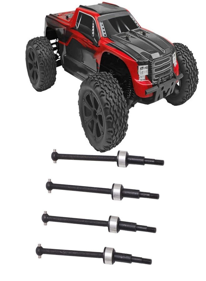 Dilwe RC Front Rear Drive Shaft, 4pcs RC Front Rear CVD Drive Shaft Kit Steel for RedCat Blackout XTE XBE SC Series 1/10, RC Metal CVD Drive Shaft Joint Front Rear Set - Image 4