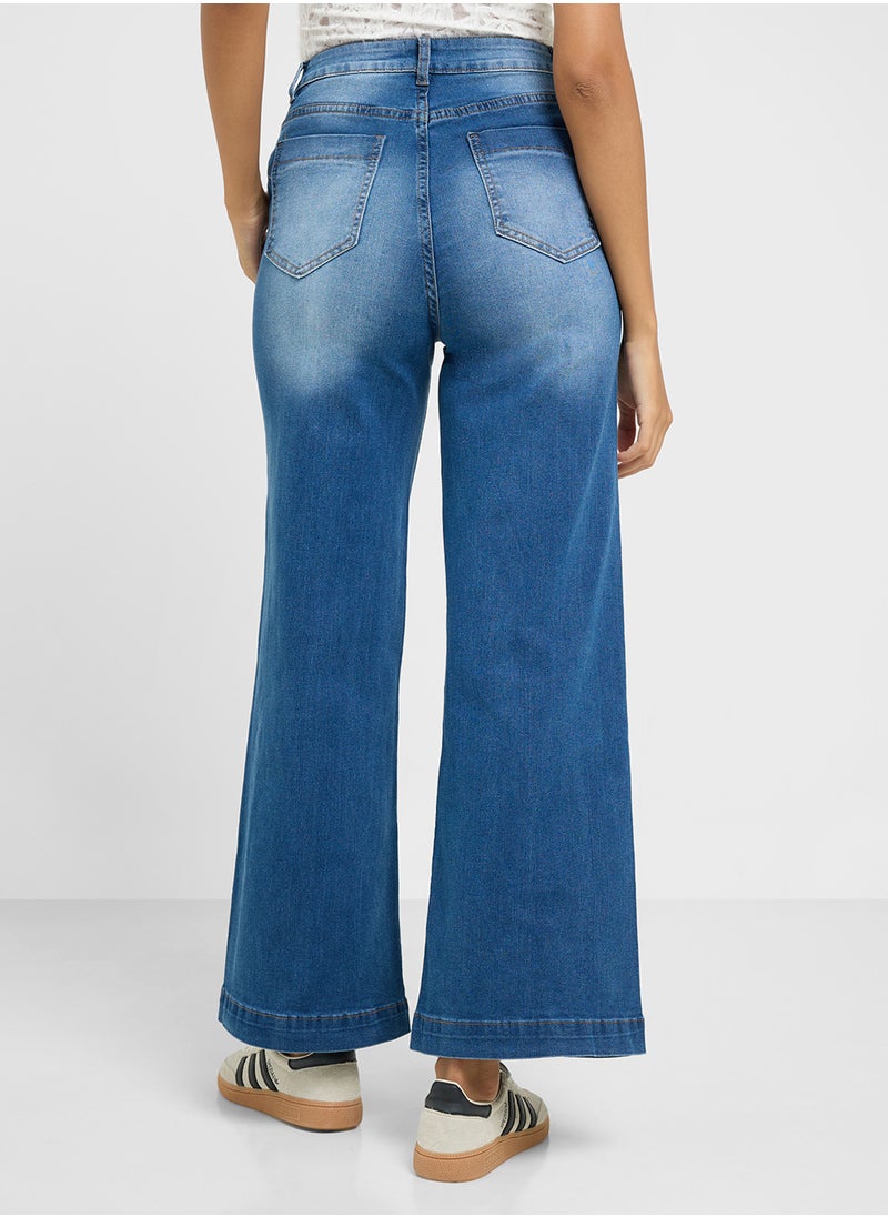 Ginger High Rise Wide Leg Jeans  - Image 3