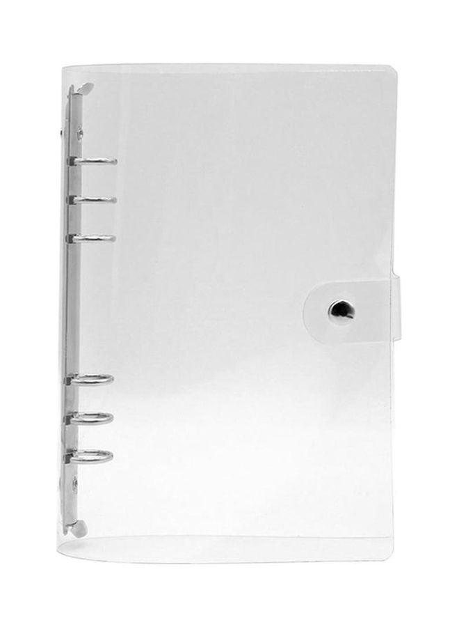 NIBEMINENT PVC Clip File Folder Notebook White - Image 1