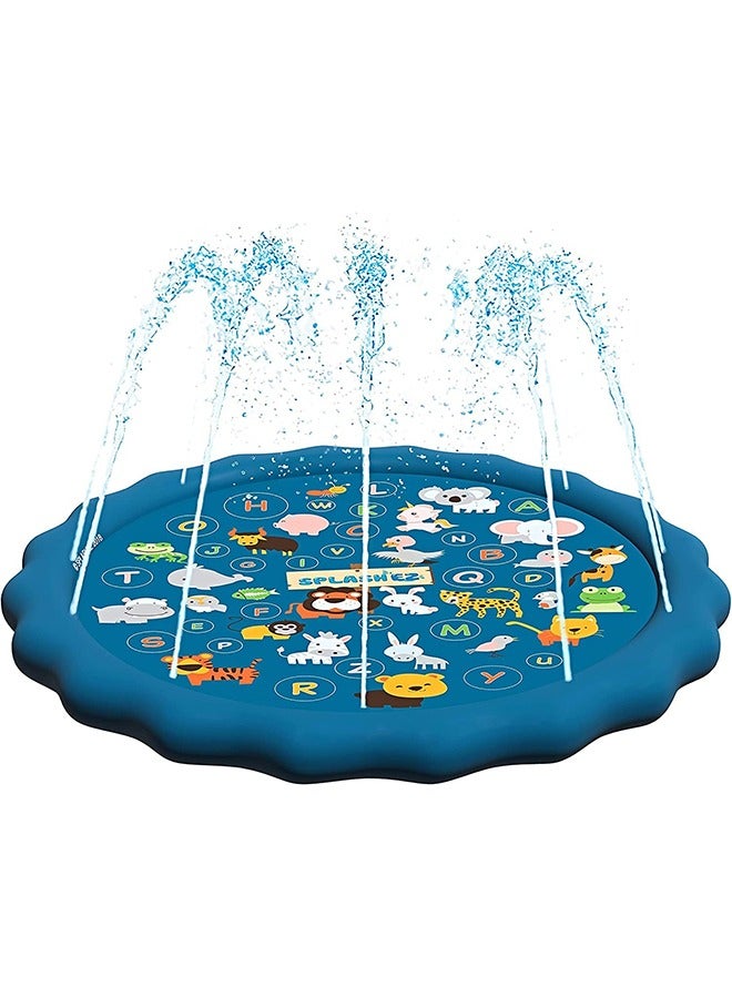 Sprinkler for Kids Outside Toys, Sprinkle and Splash Play Mat,  Kiddie Baby Toddlers,  Swimming Wading Pool ,  Inflatable Summer Outdoor Sprinkler Pad Water Toys Fun for Children, Infants, Toddlers  - Image 1