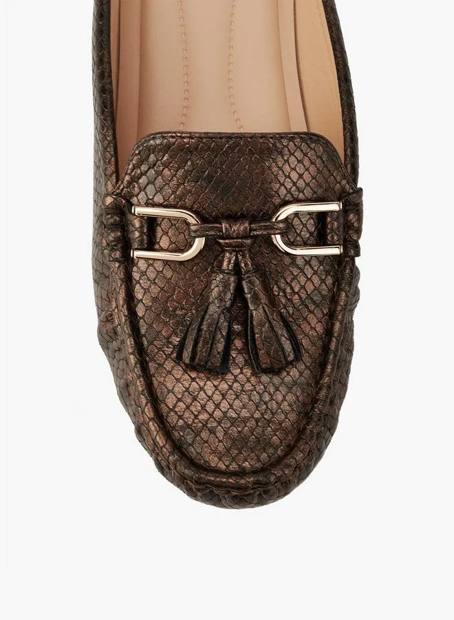 Flora Bella By Shoexpress Textured Mules with Tassels