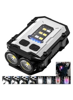 General LED Flashlight,Mini Flashlight,COB Bright Rechargeable Keychain Flashlights, Mini LED Flashlight With 8 Gears And 3 Light Sources,Suitable For Hiking, Camping, Wilderness, And Fishing  - Image 1
