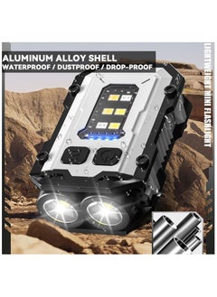 General LED Flashlight,Mini Flashlight,COB Bright Rechargeable Keychain Flashlights, Mini LED Flashlight With 8 Gears And 3 Light Sources,Suitable For Hiking, Camping, Wilderness, And Fishing  - Image 3