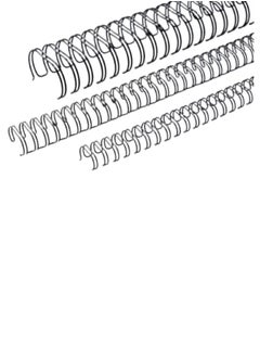 Terabyte RING BINDING WIRE 2:1 9.5MM (3/8") 23 LOOPS (BLACK)  - Image 2