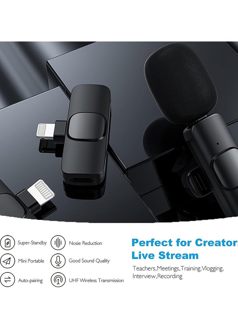 ELTRAZONE Wireless Lavalier Microphone for iPhone iPad Mini Mic for YouTube Facebook Live Stream TikTok Vlog Zoom Video Recording - Noise Reduction/No APP & Bluetooth Needed - Image 3