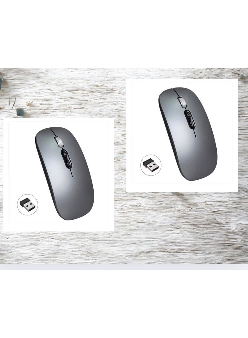 KRONFOL 2 pcs of  Mouse( Wireless & USB) Mouse with USB 2.4GHz Wireless - Image 1