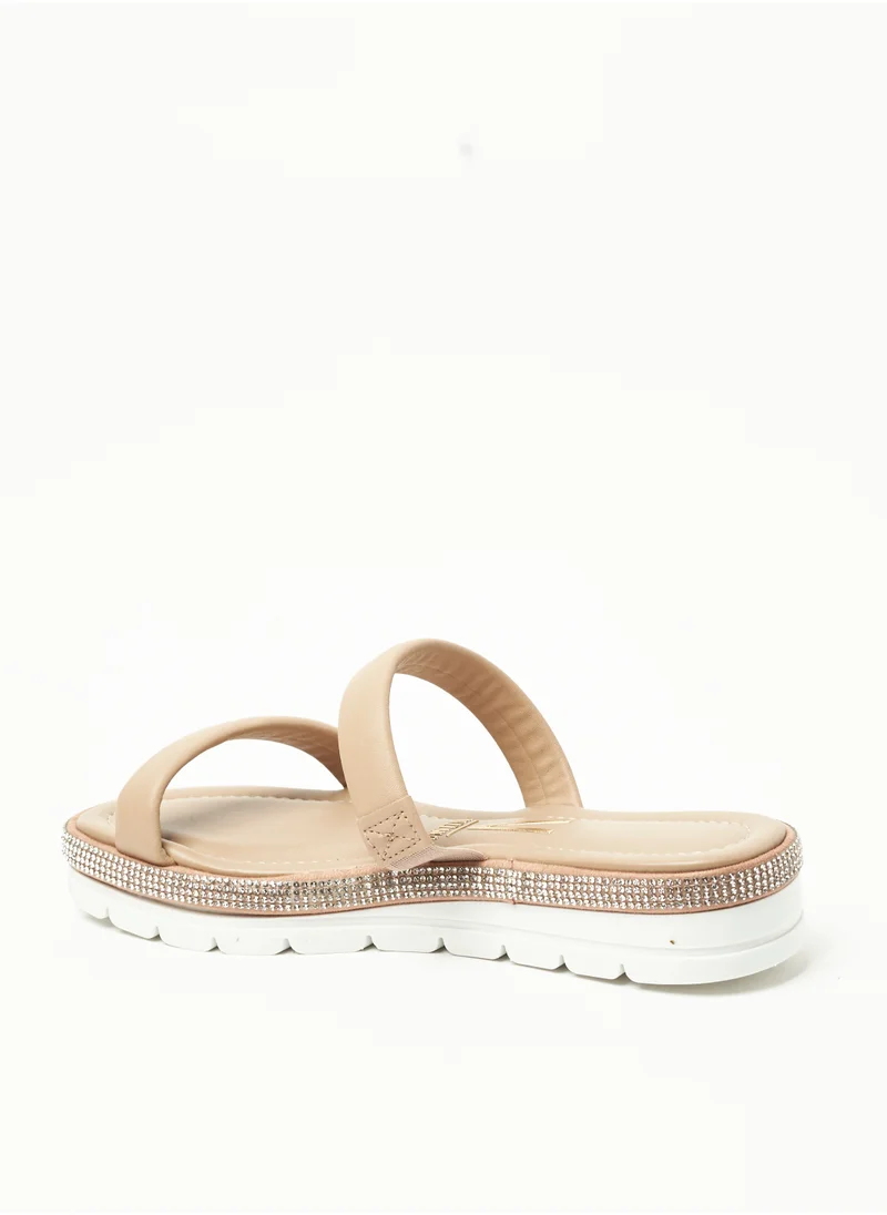 VIZZANO Hannah Multi Strap Low Heel Wedge Sandals