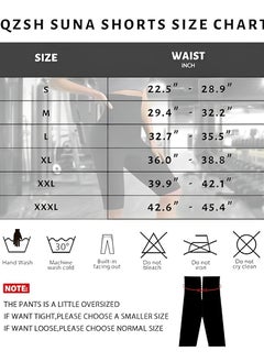 OUYoo Sauna Pants Women's Sweat-Absorbent Cropped Pants Slim Fit Leggings, Mesh Crotch, High Waist Fitness Shaping Suit  - Image 2