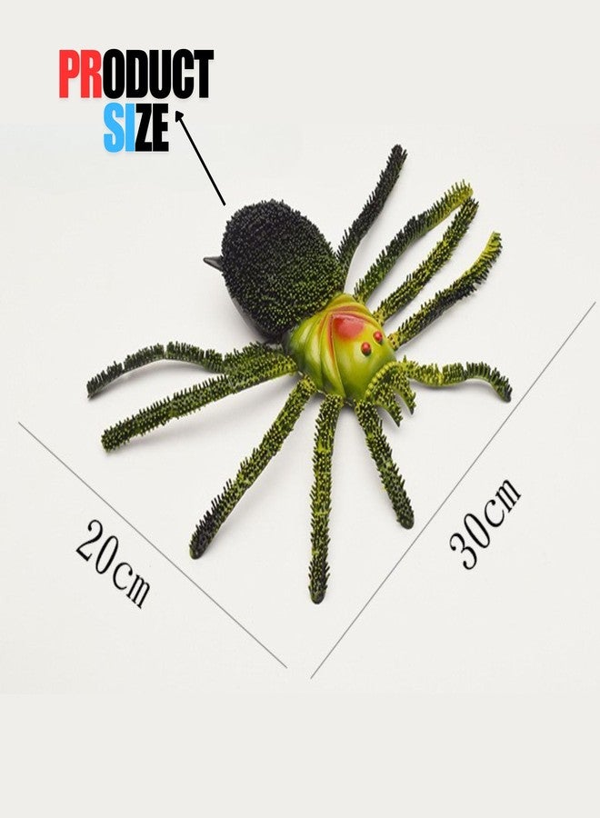 Mallexo Realistic Rubber Spider Action Toy for Kids Colorful Tarantula Figurines Gifts for Helloween Birthday Party Decor Pranks Stuff Toys Big Size Showcase Display Model Animal Set - Image 4