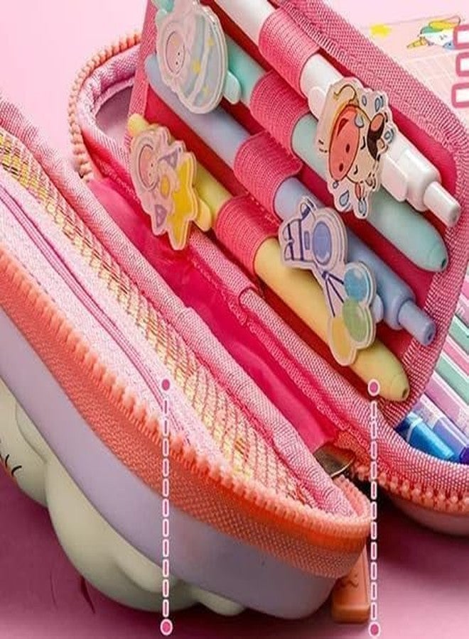 Funspark 3D EVA Pencil Case with Cartoon Theme Pen and Pencil Bag for schoolchildren, Girls, Multipurpose Zippered Pencil case, and Stationery Storage Box - Image 4