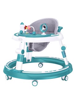 Gonice 4 in 1 Baby Walker, Multifunctional Height Adjustable Baby Walker, Stroller with Removable Music Tray Toys | Foot Pads | Learning Seat Swivel Wheels Safe and Comfortable for 6-18 Months  - Image 1