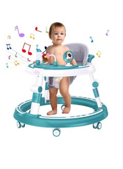 Gonice 4 in 1 Baby Walker, Multifunctional Height Adjustable Baby Walker, Stroller with Removable Music Tray Toys | Foot Pads | Learning Seat Swivel Wheels Safe and Comfortable for 6-18 Months  - Image 2