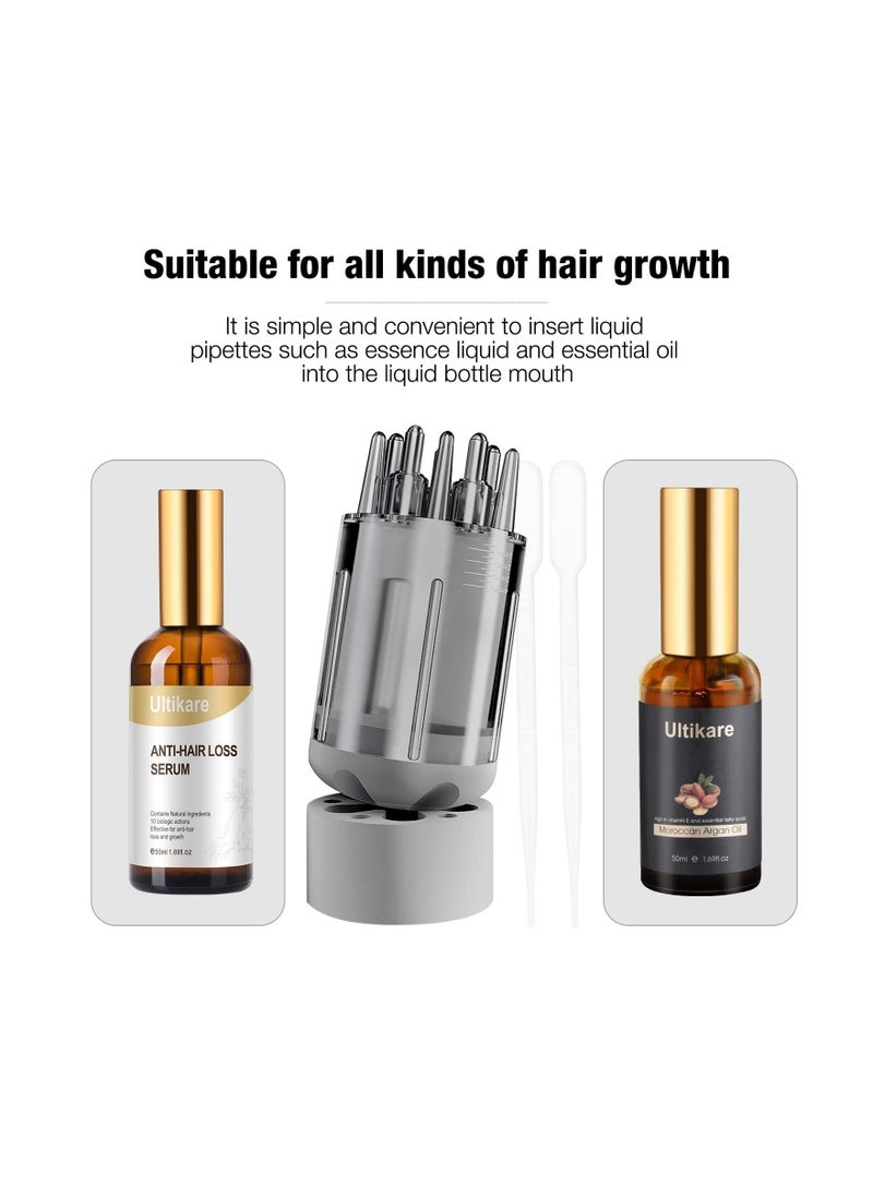Captaintech - Scalp Applicator Comb, Scalp Oil Applicator, Hair Liquid Root Comb, Head Scalp Serum Applicator, Massager Brush, for Home And Travel Essential Oil Hair Treatment, Oil Applicator Bottle, Hair Growth - Image 1