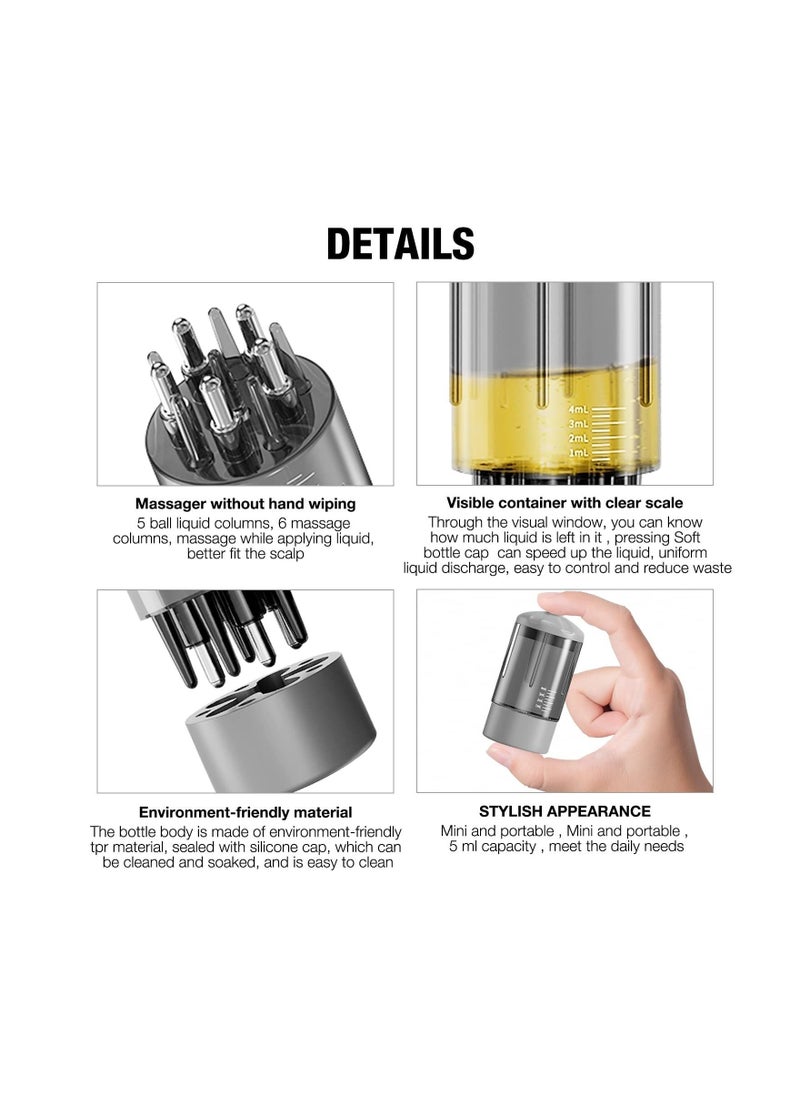 Captaintech - Scalp Applicator Comb, Scalp Oil Applicator, Hair Liquid Root Comb, Head Scalp Serum Applicator, Massager Brush, for Home And Travel Essential Oil Hair Treatment, Oil Applicator Bottle, Hair Growth - Image 1