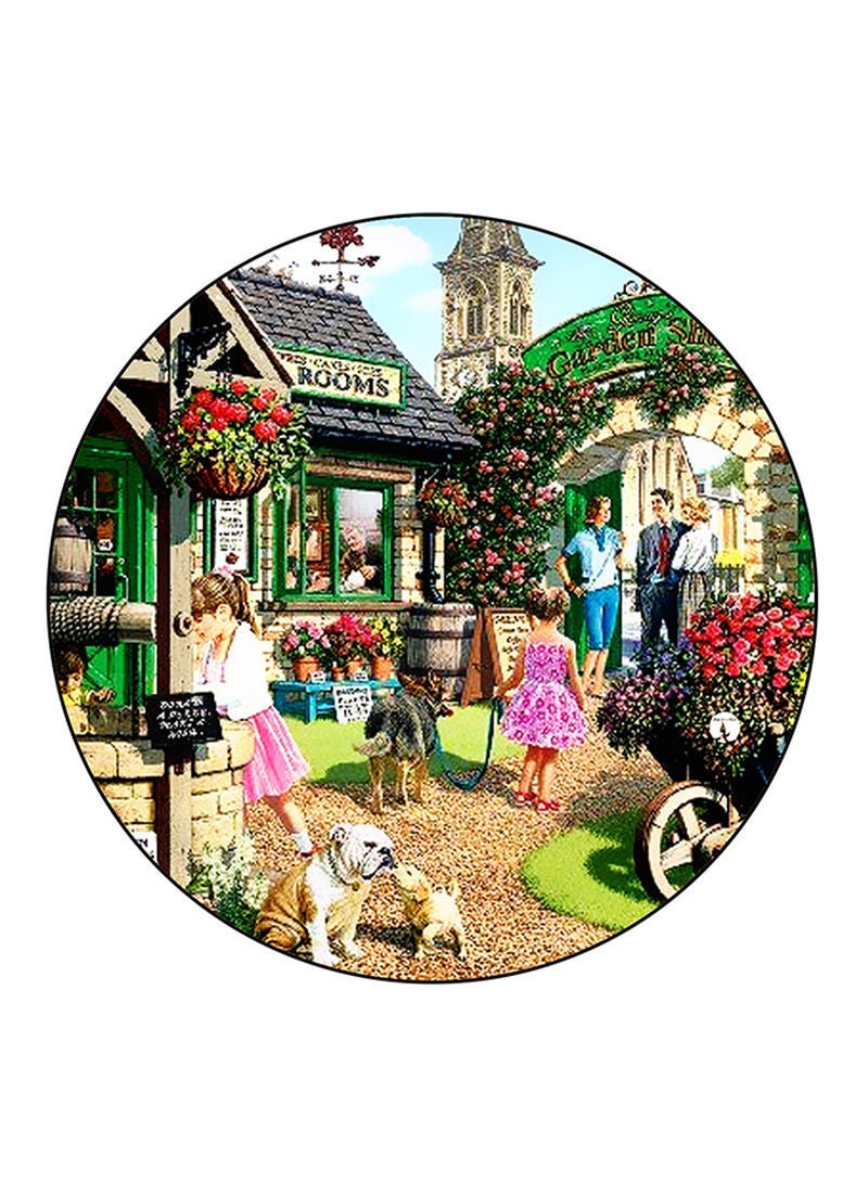 RKN Vintage Art Printed Large Pin Multicolour - Image 1