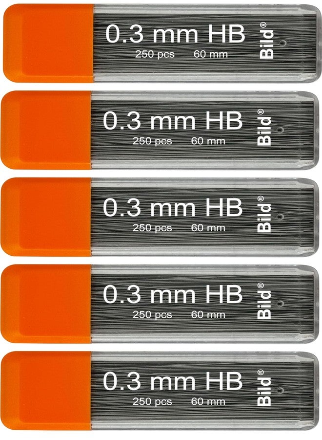 Bild Premium 1250 Leads of 0.3 mm HB Mechanical Pencil Lead Refills (HB Mega, 0.3 mm) - Image 1