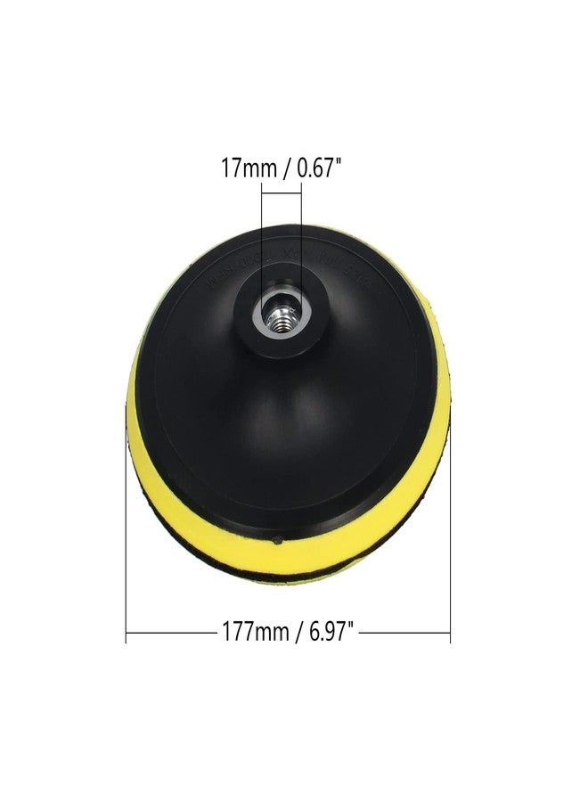 Utoolmart 7-Inch Replacement Hook and Loop Sanding Pad, Grinder Sanding Polishing Sticky Disc Backing Pad, Orbital Sander Polisher Backer Pad, for Random Orbit Sander Polish Buffer - Image 2