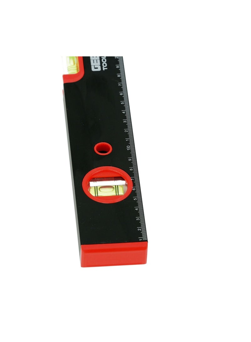 GEEPAS Geepas GT59116 Spirit Level Small, Unbreakable Heavy-Duty 16" Non-Magnetic Torpedo Level with 3 Level Bubbles Shock Resistant, Pocket Size, Hanging Hole Scaffold Level for Builders & Construction Site - Image 2