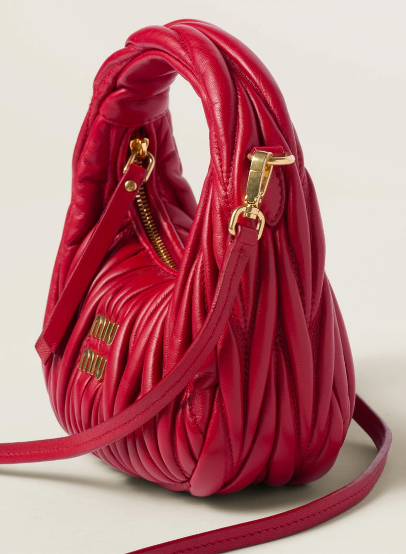 MIU MIU Wander nappa leather hobo Shoulder Bag  - Image 4