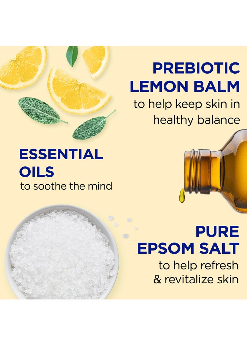 Dr Teal's Dr.Teal's Foaming Bath with Pure Epsom Salt Prebiotic Lemon Balm 1000ML  - Image 3