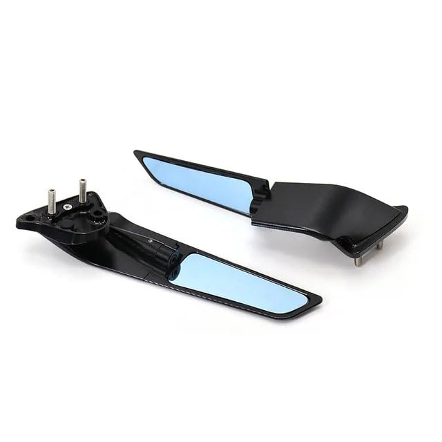 WALIPILUSI Motorcycle Adjustable Wind Wing Side Mirrors Compatible with YAMAHA YZF R1 (2020-2024) Motorcycle Accessories Rotating Rearview Mirrors Winglet Mirrors - Image 2