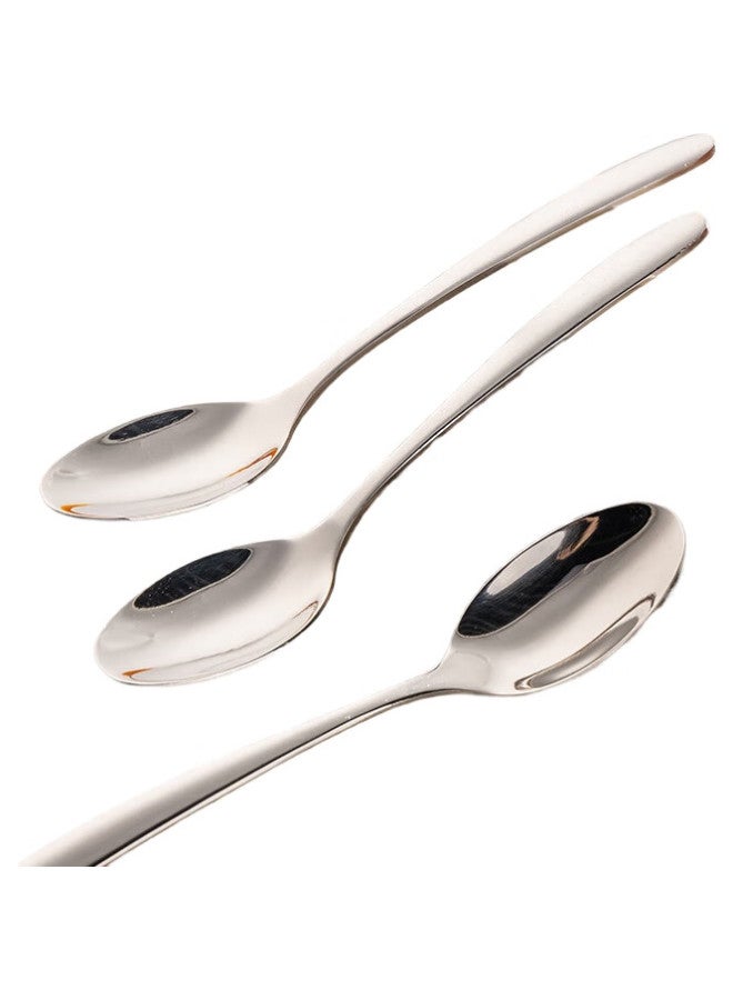 GRASEY 316L Stainless Steel Children'S Spoon Set, Dining Spoons, Small Soup Spoons, Western-Style Spoons, Soup Spoons, Tablespoons, 2-Piece Set Gy7694 - Image 3
