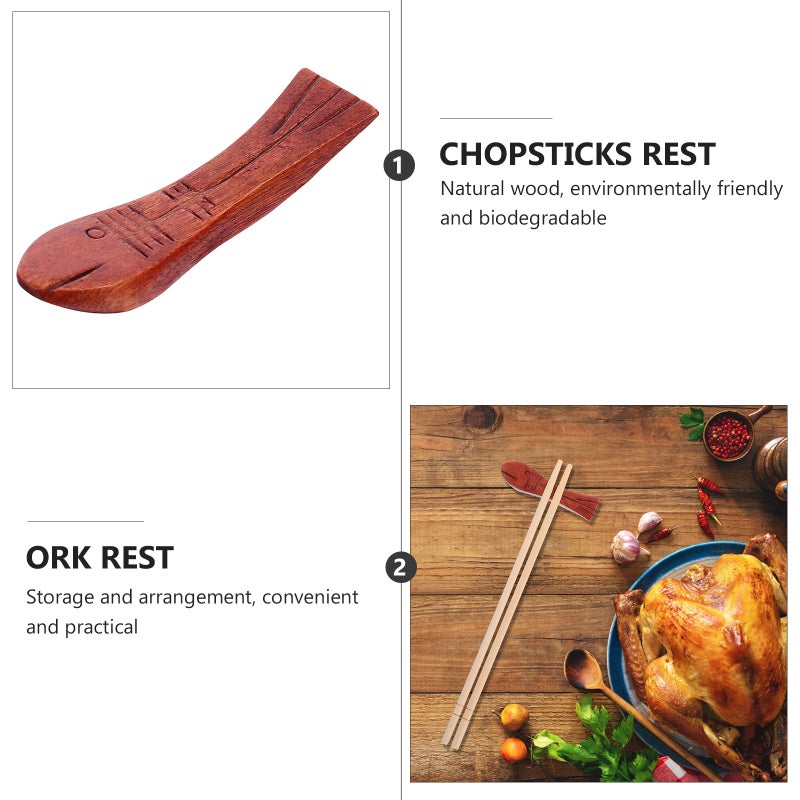 8 pcs Chopsticks Rest Rack Fish Shaped Cutlery Holder Tableware Rack - Image 3