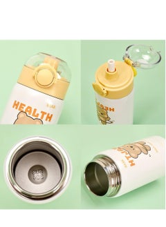 Excefore Kids Water Bottle for School with Straw Lid, Insulated Water Bottle with Straw for Kids, Stainless Steel Insulated Water Bottle for Kids, for Boys and Girls School Indoor Outdoor  - Image 4