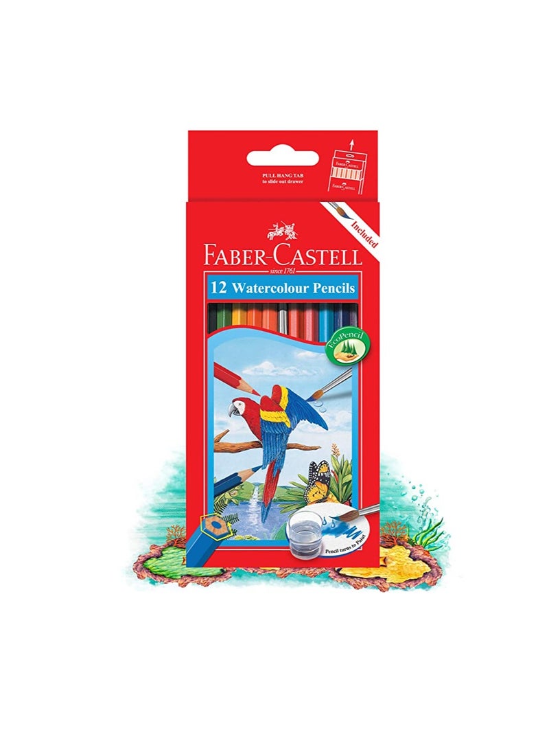 فابير كاستل فابر كاستل أقلام رصاص ملونة بتصميم ببغاء 12 لون في علبة كرتون - Image 2