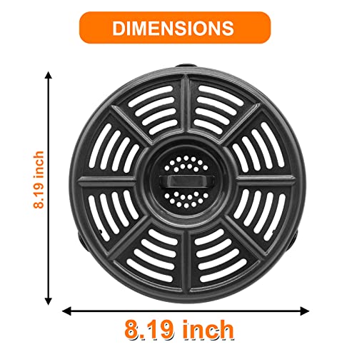 GWY Air fryer Replacement Tray for Ninja Air Fryer AF101 4 QT AF161 Max XL AF150 XL 5.5 Quart, 8.2'' Round Food Grade Air Fryer Grill Pan Plate Crisper Plate Accessories Rack Parts,Dishwasher Safe - Image 3