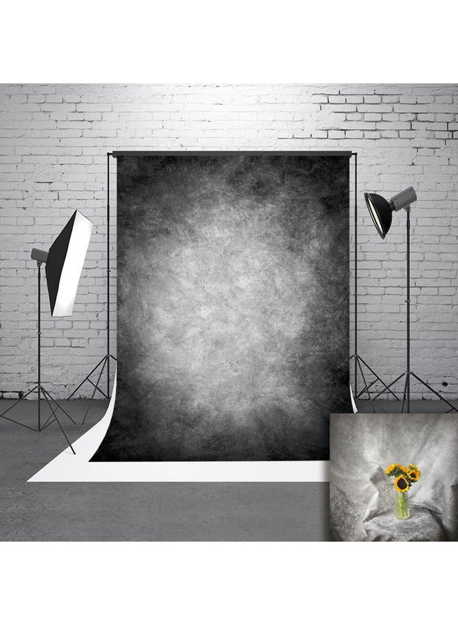 HMTFOTO 6x9ft Abstract Black Gray Portrait Photography Backdrops Photo Studio Prop Background for Children Adult - Image 2
