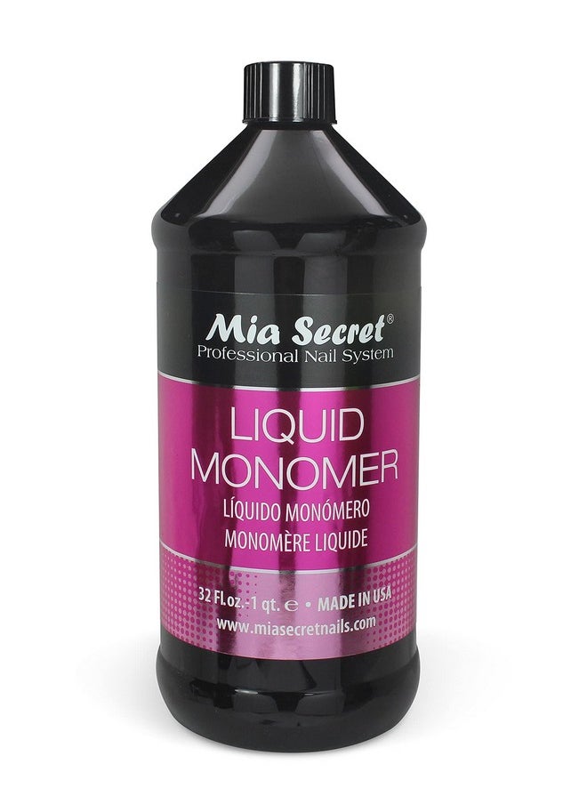 MIA SECRET 32 oz Mia Secret Liquid Monomer - Professional Acrylic Nail Liquid for Acrylic Powder - EMA monomer acrylic nail liquid  - Image 1