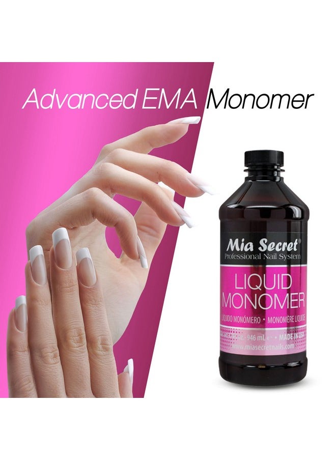 MIA SECRET 32 oz Mia Secret Liquid Monomer - Professional Acrylic Nail Liquid for Acrylic Powder - EMA monomer acrylic nail liquid  - Image 2