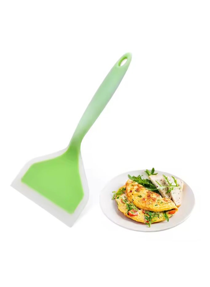 اي ديد ملعقة سيليكون آمنة على الغذاء – مجرفة فطيرة غير لاصقة بمقبض قصير لتجربة طهي مريحة - Image 1