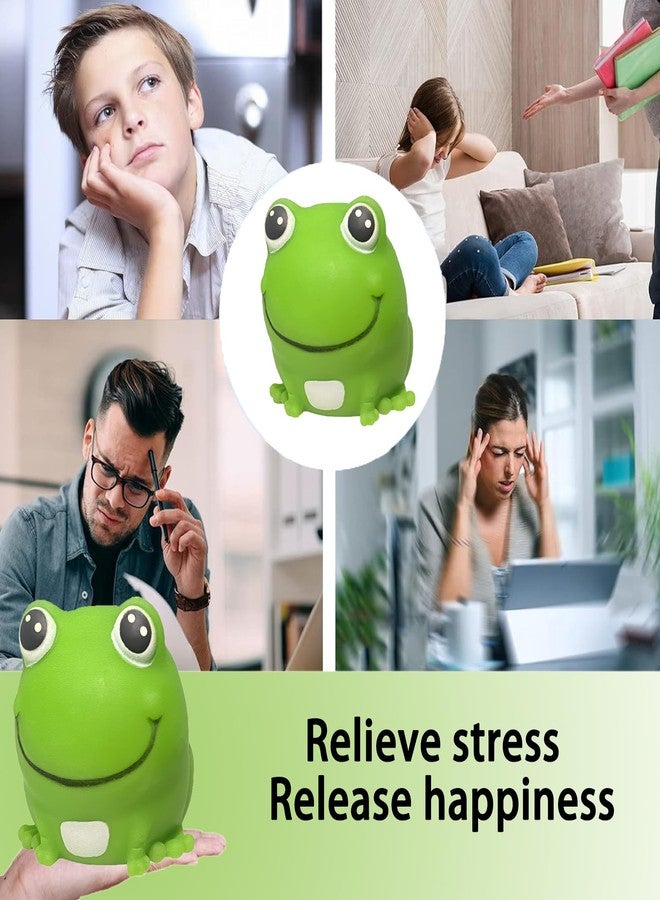 AiSiXin Frog Stress Balls Squeeze Toy for Anxiety Relief, Frog Squishy Sensory Toys for Adults and Kids, Stretch and Squeeze Cute Animal Stress Balls, Dough Ball Frog Toys for Party Favors - Image 5