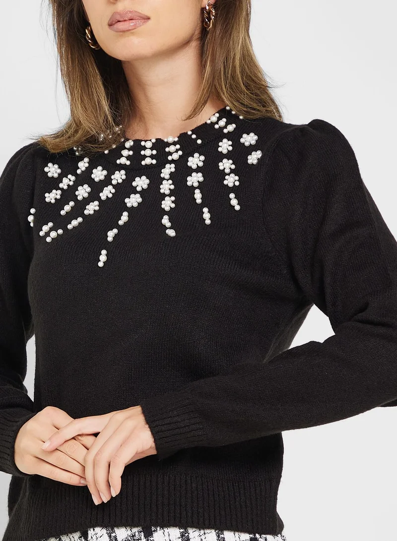 ONLY Embellished Detail Sweater