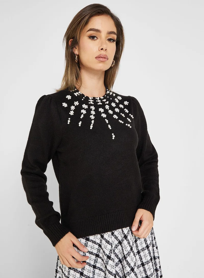 ONLY Embellished Detail Sweater