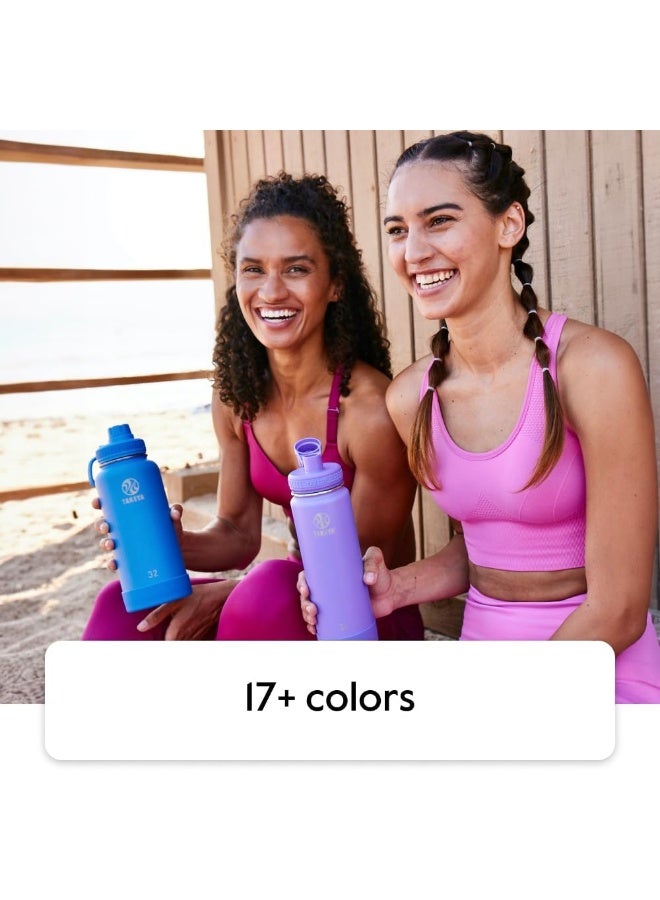 Takeya Actives Insulated Stainless Steel Water Bottle with Spout Lid, 18 oz, Midnight - Image 5