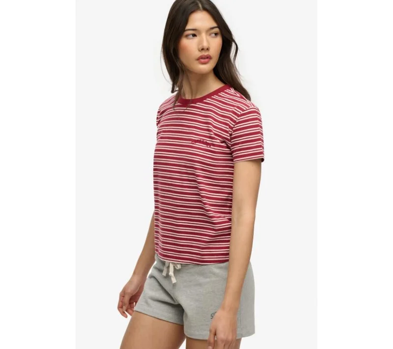 Superdry Essential Logo Striped Fitted T-Shirt