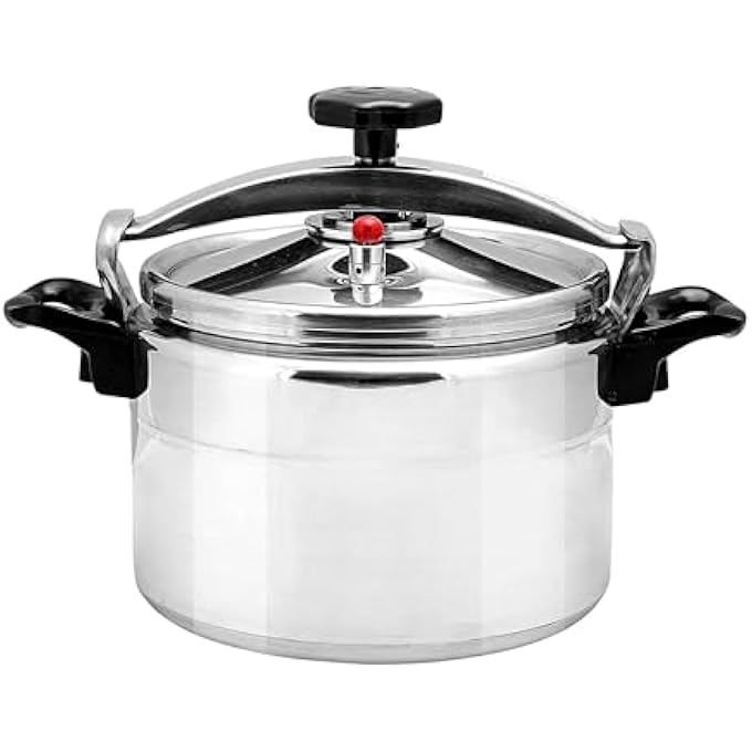 ريحني طنجرة ضغط تيمي من الألومنيوم سعة 7 لتر، قطر 24 سم، متينة وفعالة، طهي آمن، توزيع سريع للحرارة، مثالية للوجبات العائلية - Image 1