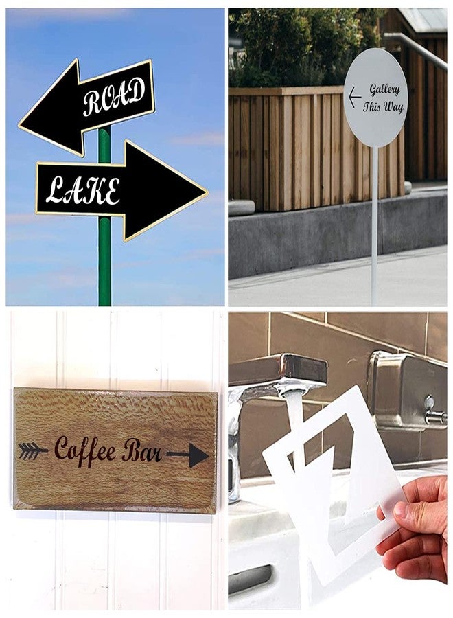 REOLAN 1.5 Inch Alphabet Letter Stencils for Painting - 70 Pack Letters and Numbers Stencil Templates with Signs for Painting on Wood, Reusable Letter and Number Stencils for Chalkboard Wood Signs & Wall Art - Image 4