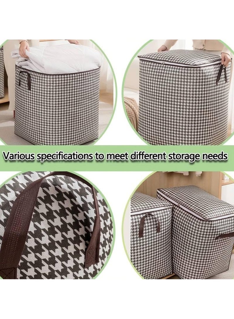 Foldable Fabric Drawer Organizer for Clothing Storage  Pack of 2 Black & White 50x50x40 cm  - Image 3
