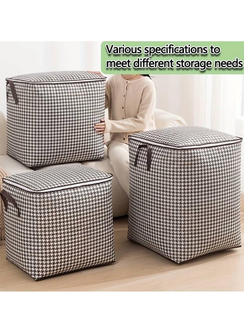 Foldable Fabric Drawer Organizer for Clothing Storage  Pack of 2 Black & White 50x50x40 cm  - Image 2